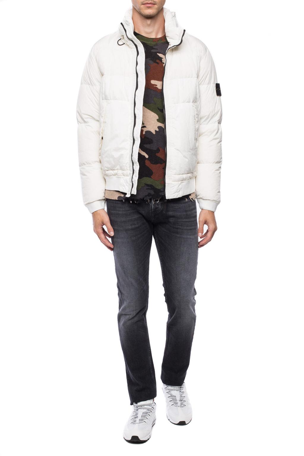 Stone island quilted on sale bomber